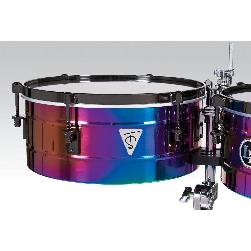 LP Tony Succar Signature Series Timbales - Rainbow Chrome / Black Nickel - Drum Center Of Portsmouth