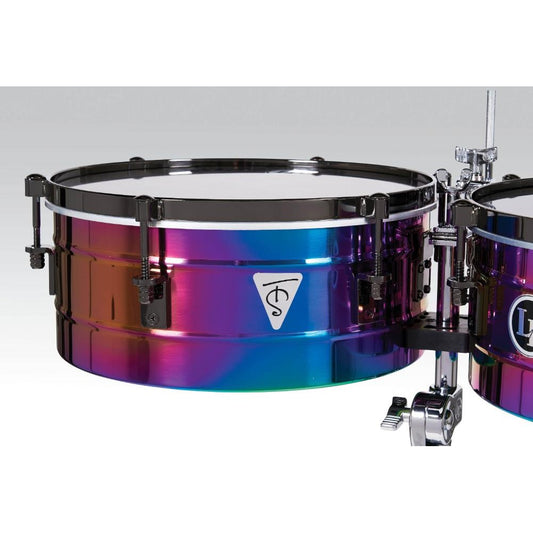 LP Tony Succar Signature Series Timbales - Rainbow Chrome / Black Nickel - Drum Center Of Portsmouth