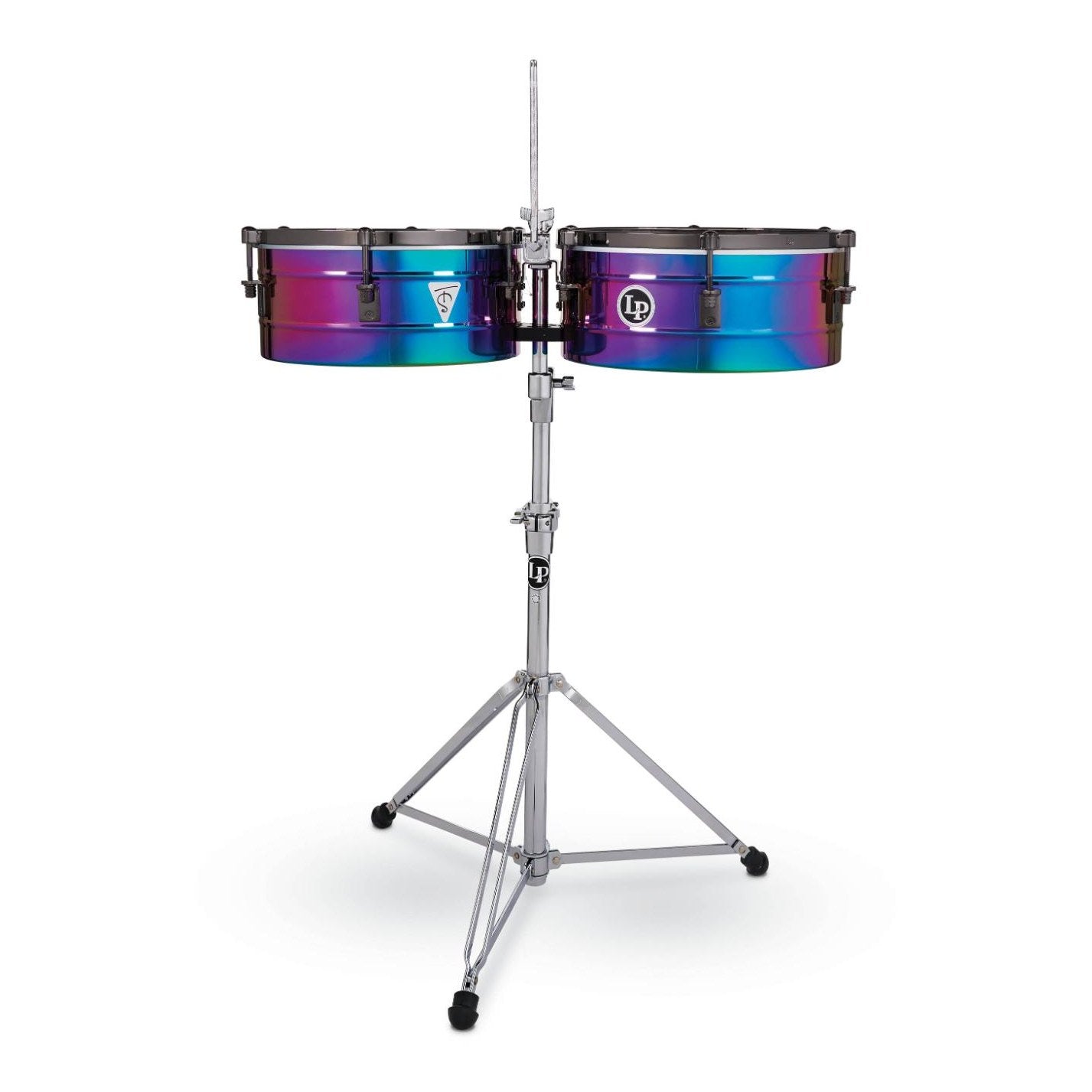 LP Tony Succar Signature Series Timbales - Rainbow Chrome / Black Nickel - Drum Center Of Portsmouth