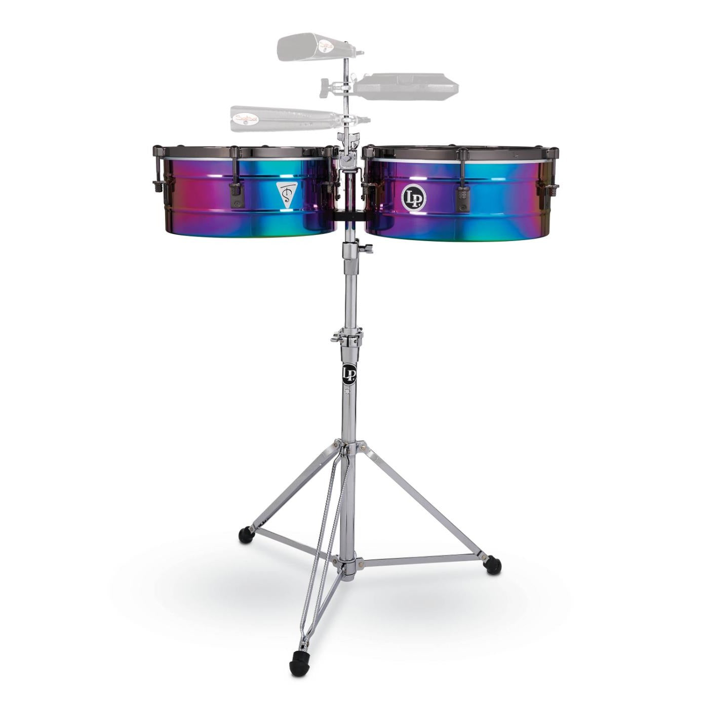 LP Tony Succar Signature Series Timbales - Rainbow Chrome / Black Nickel - Drum Center Of Portsmouth