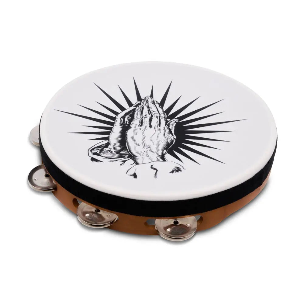 LP Praying Hands Tambourine 10" Natural - Drum Center Of Portsmouth