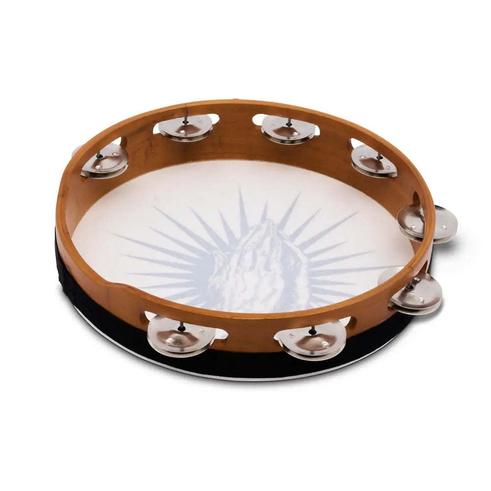 LP Praying Hands Tambourine 10" Natural - Drum Center Of Portsmouth
