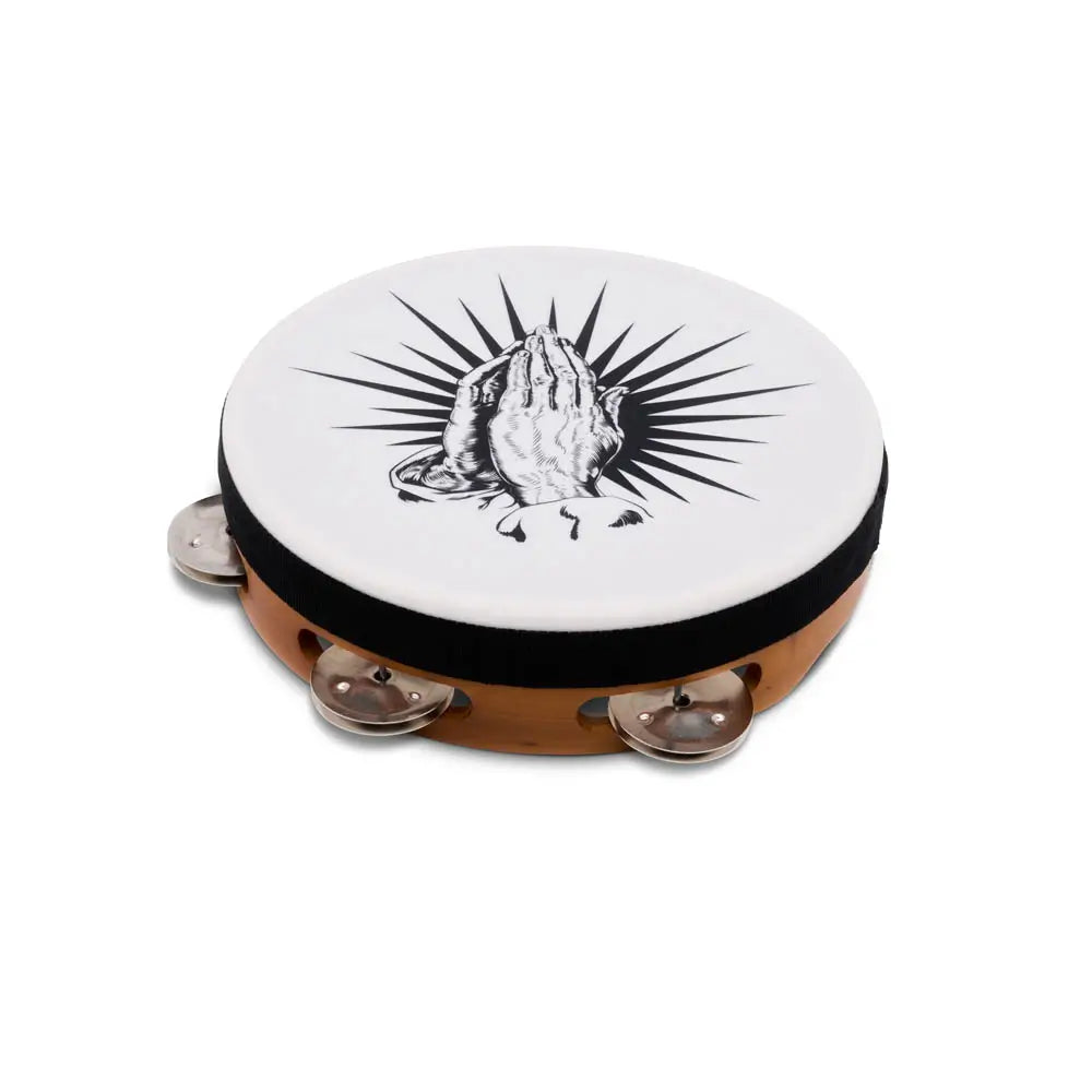 LP Praying Hands Tambourine 8" Natural - Drum Center Of Portsmouth