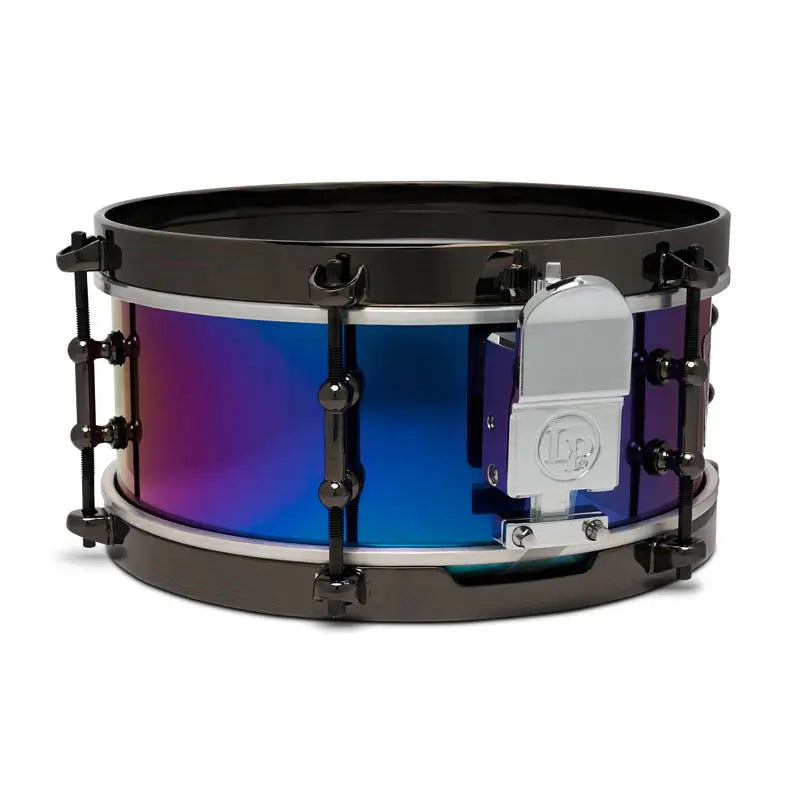 LP Tony Succar 10" Micro Snare Rainbow w/Black Nickel Hw