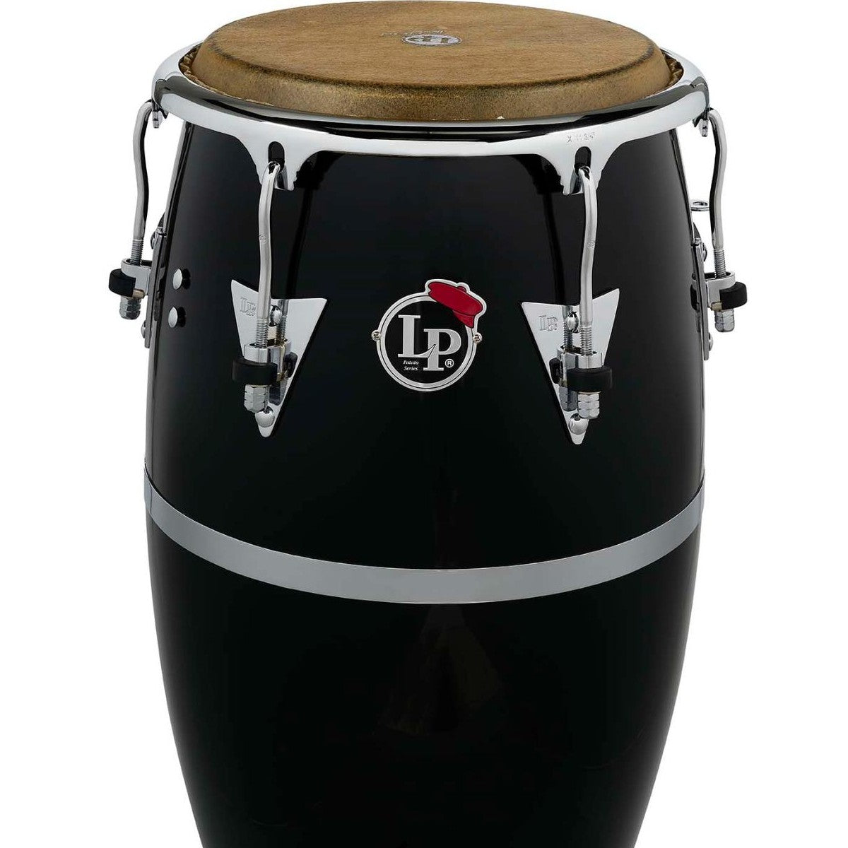 LP Patato Model Fiberglass Conga - Black with Chrome Hardware - Drum Center Of Portsmouth
