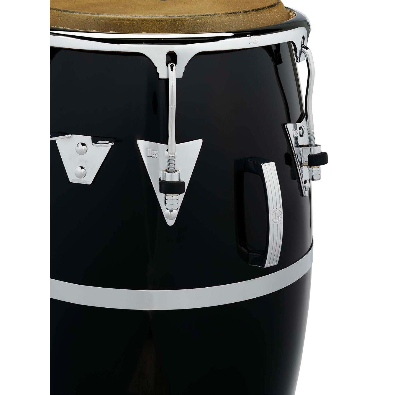 LP Patato Model Fiberglass Conga - Black with Chrome Hardware