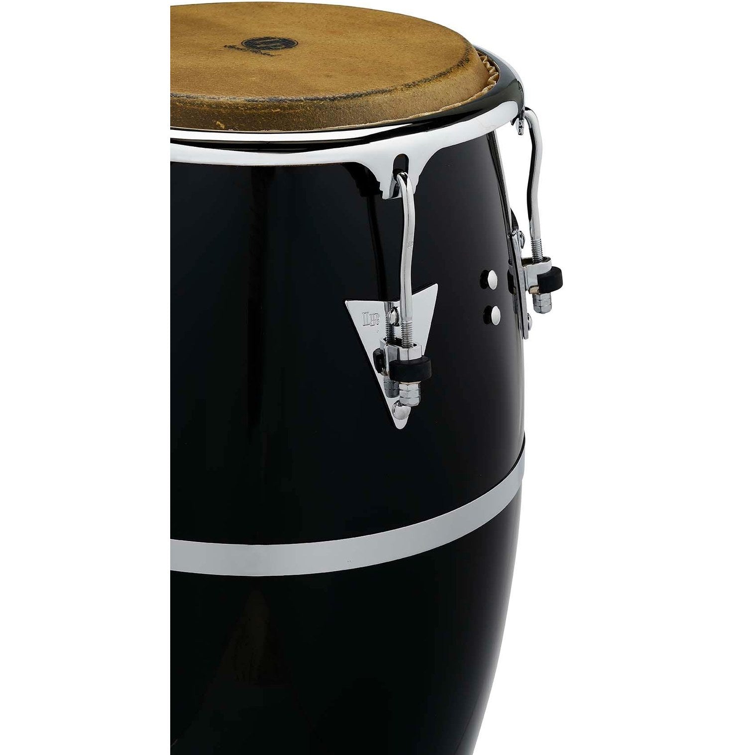 LP Patato Model Fiberglass Conga - Black with Chrome Hardware