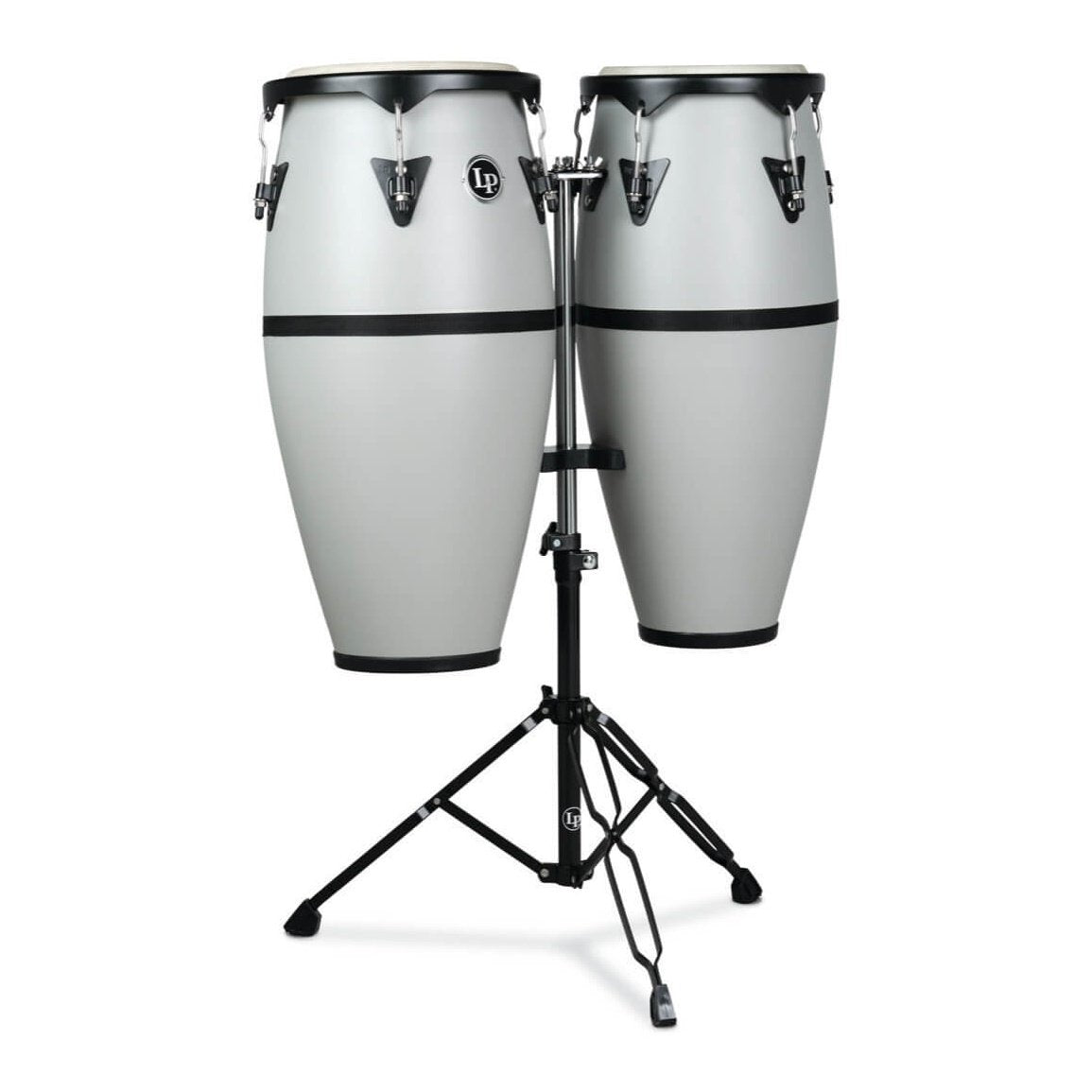 LP Discovery Series Conga Set 10" & 11" Slate Grey w/Stand