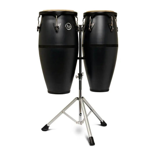 LP Discovery II Ultralight Conga Set 10" & 11" w/Stand Onyx