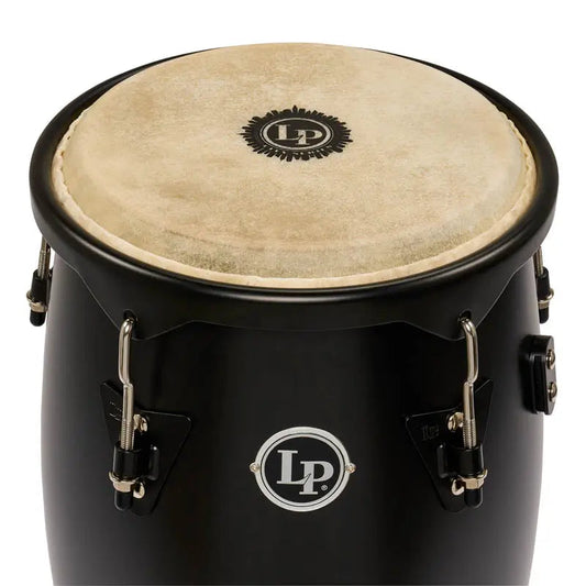 LP City II Mango Wood Conga Set 10" & 11" w/Stand Black