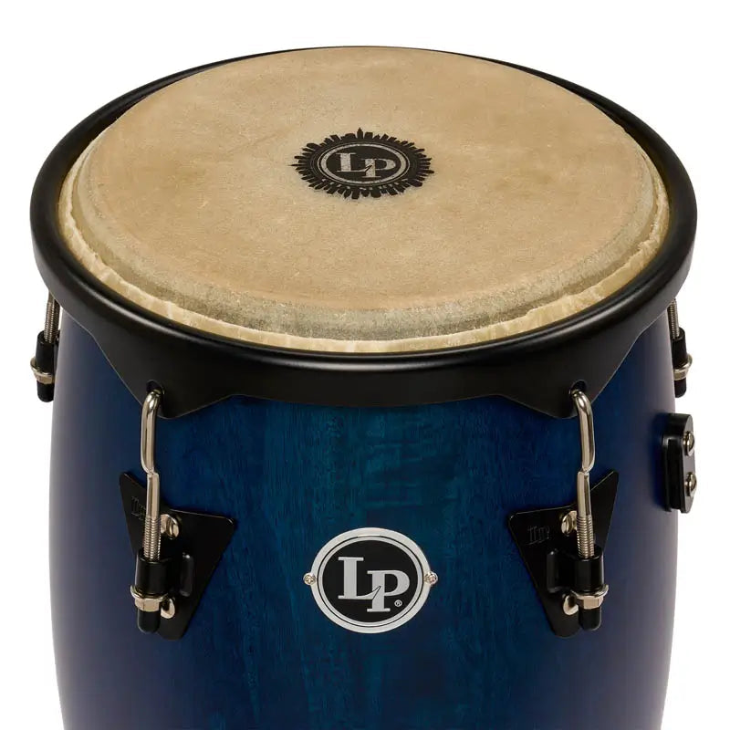 LP City II Mango Wood Conga Set 10" & 11" w/Stand Blue