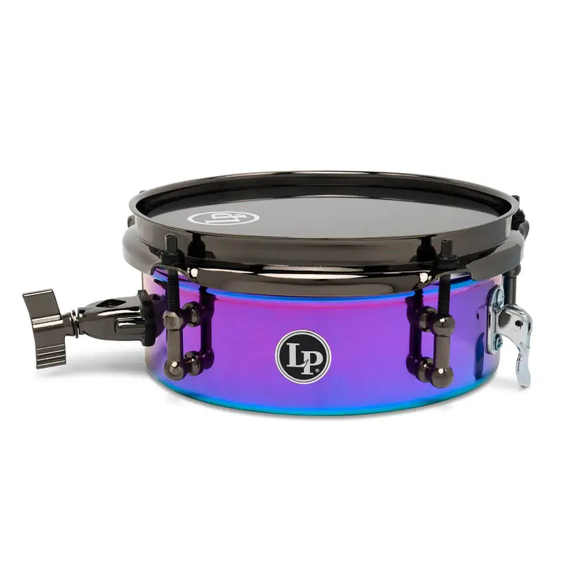 LP Tony Succar Micro Snare Drum 8" Rainbow w/Black Nickel Hw