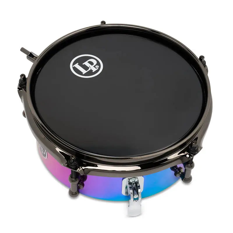 LP Tony Succar Micro Snare Drum 8" Rainbow w/Black Nickel Hw