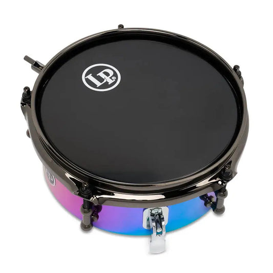 LP Tony Succar Micro Snare Drum 8" Rainbow w/Black Nickel Hw