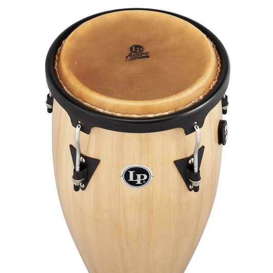 LP Aspire Wood Congas Set w/Double Stand Natural Finish - Drum Center Of Portsmouth