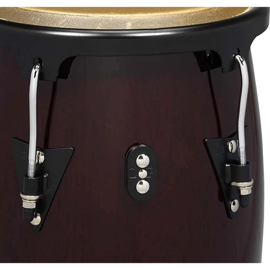 LP Aspire Wood Congas Set w/Double Stand Dark Wood Finish - Drum Center Of Portsmouth