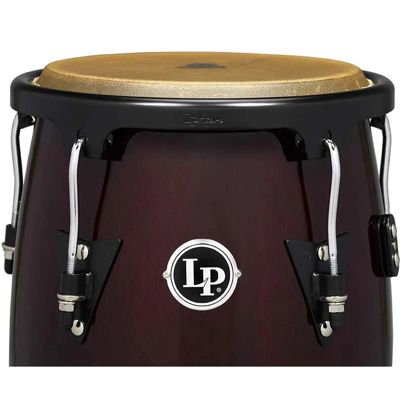 LP Aspire Wood Congas Set w/Double Stand Dark Wood Finish - Drum Center Of Portsmouth