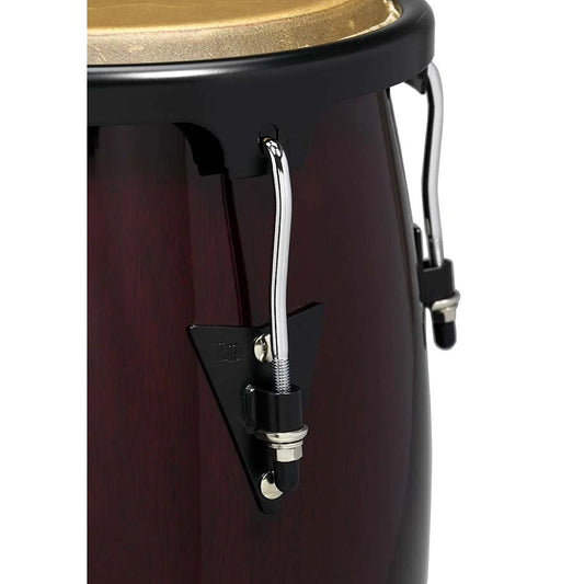 LP Aspire Wood Congas Set w/Double Stand Dark Wood Finish - Drum Center Of Portsmouth