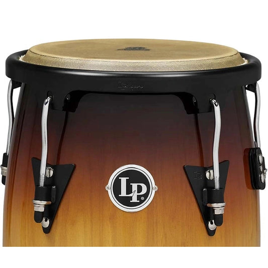LP Aspire Wood Congas Set w/Double Stand - Vintage Sunburst Finish - Drum Center Of Portsmouth