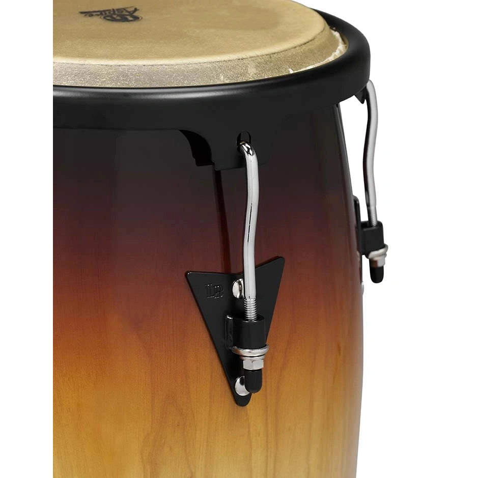 LP Aspire Wood Congas Set w/Double Stand - Vintage Sunburst Finish - Drum Center Of Portsmouth