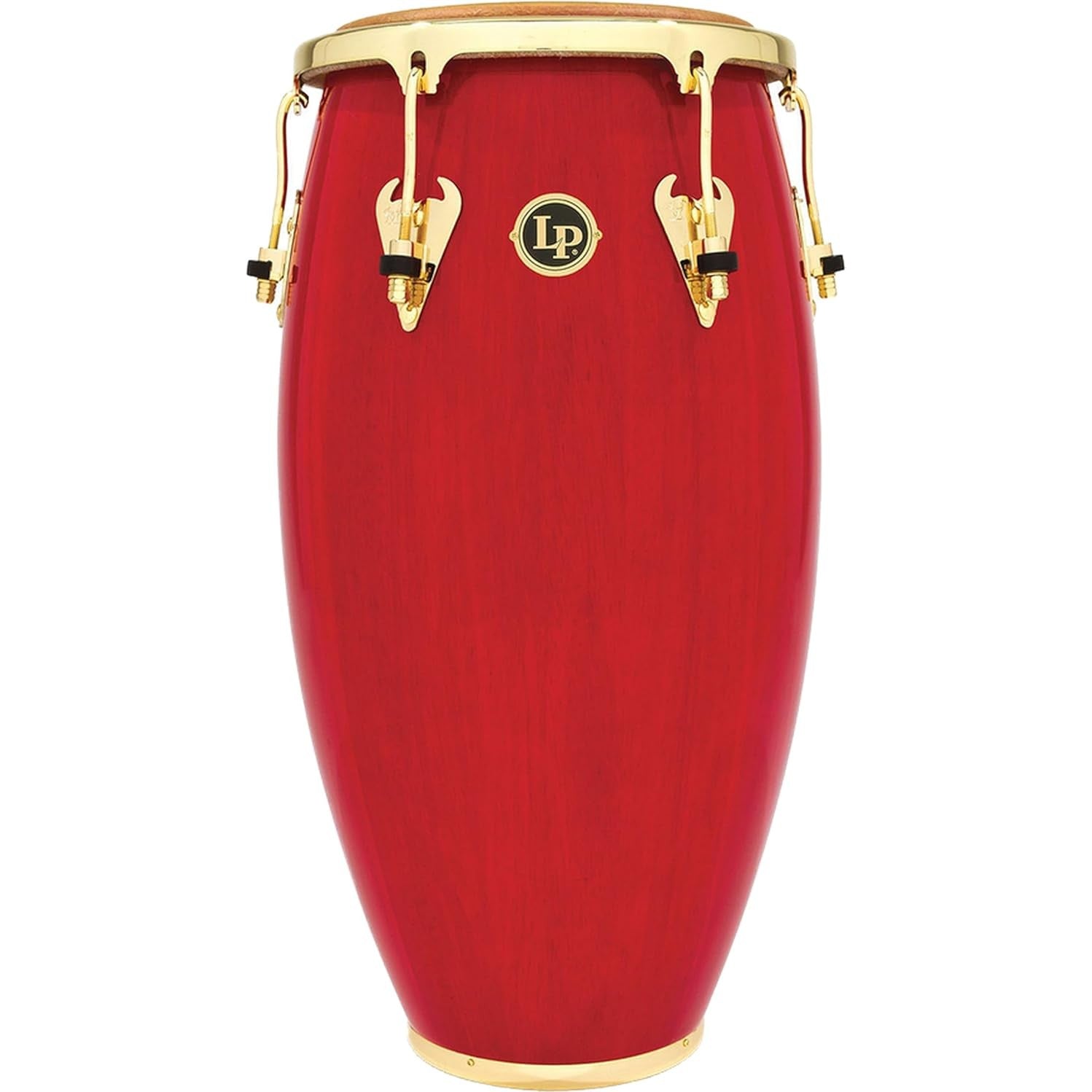 LP Matador Wood Tumbadora - Red with Gold Hardware - Drum Center Of Portsmouth