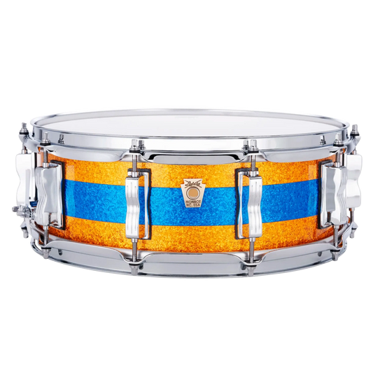 Ludwig Classic Maple Snare Drum 14x5 Gold/Blue/Gold Tri-Band - Drum Center Of Portsmouth