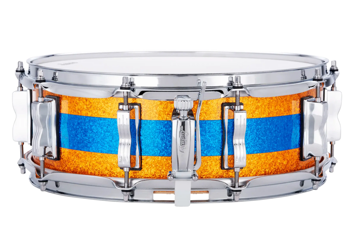 Ludwig Classic Maple Snare Drum 14x5 Gold/Blue/Gold Tri-Band