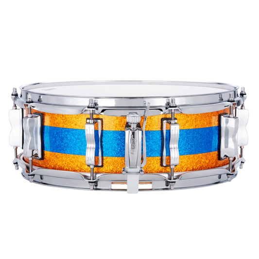 Ludwig Classic Maple Snare Drum 14x5 Gold/Blue/Gold Tri-Band - Drum Center Of Portsmouth