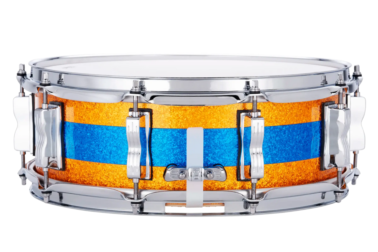 Ludwig Classic Maple Snare Drum 14x5 Gold/Blue/Gold Tri-Band