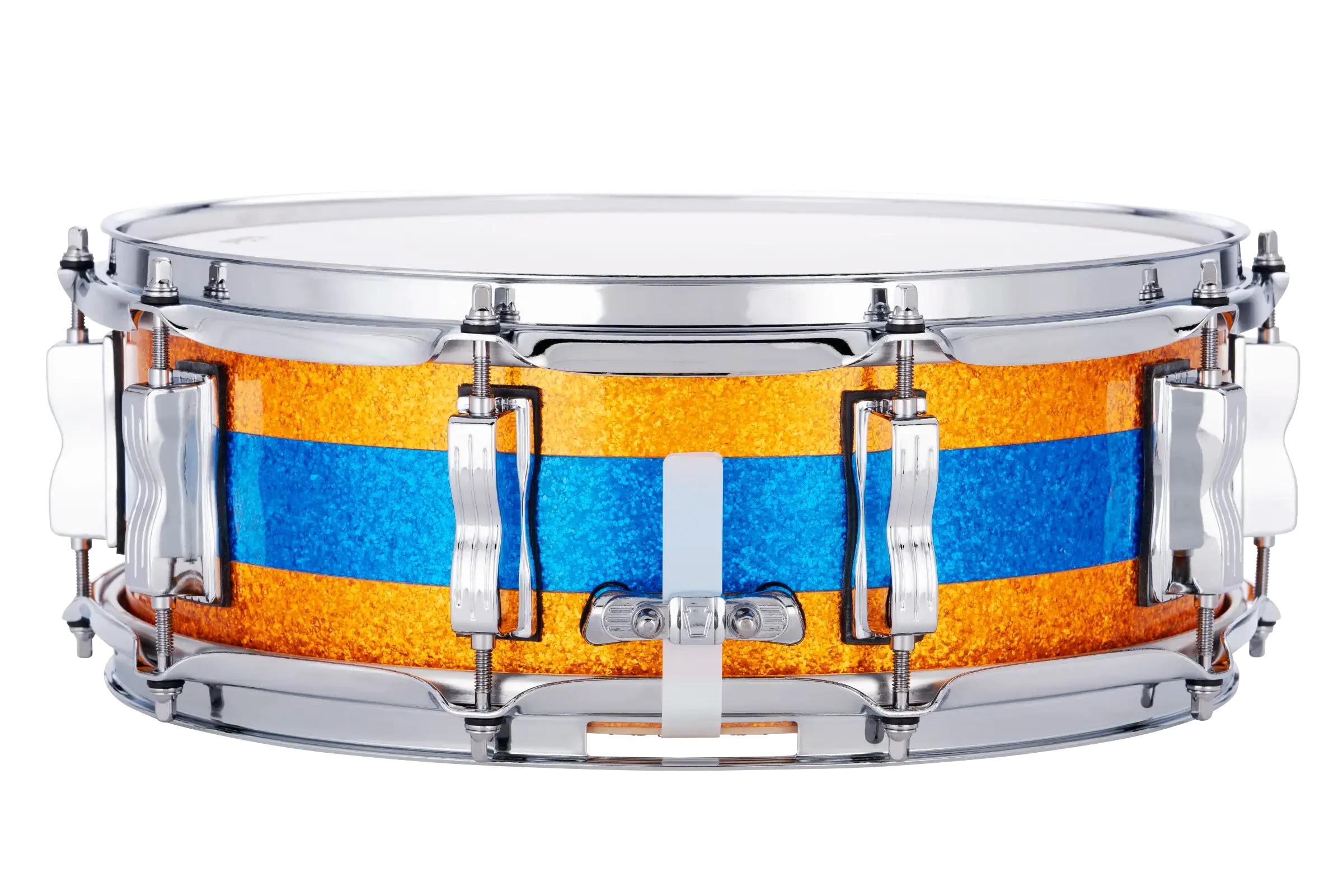 Ludwig Classic Maple Snare Drum 14x5 Gold/Blue/Gold Tri-Band