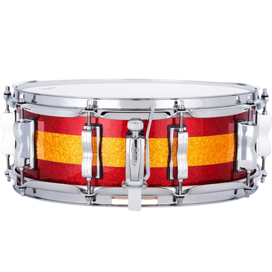 Ludwig Classic Maple Snare Drum 14x5 Red/Gold/Red Tri-Band - Drum Center Of Portsmouth