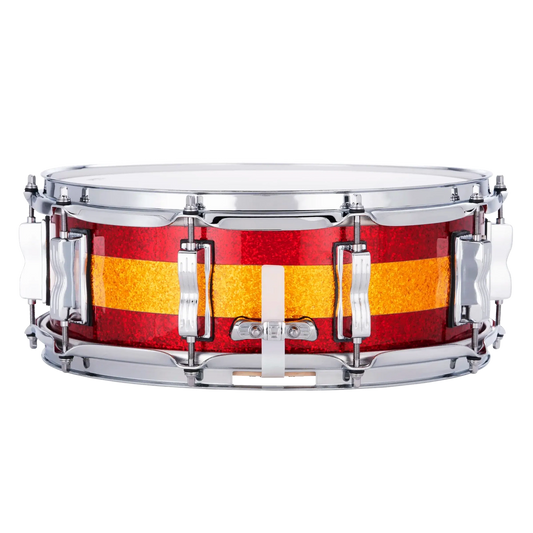 Ludwig Classic Maple Snare Drum 14x5 Red/Gold/Red Tri-Band - Drum Center Of Portsmouth