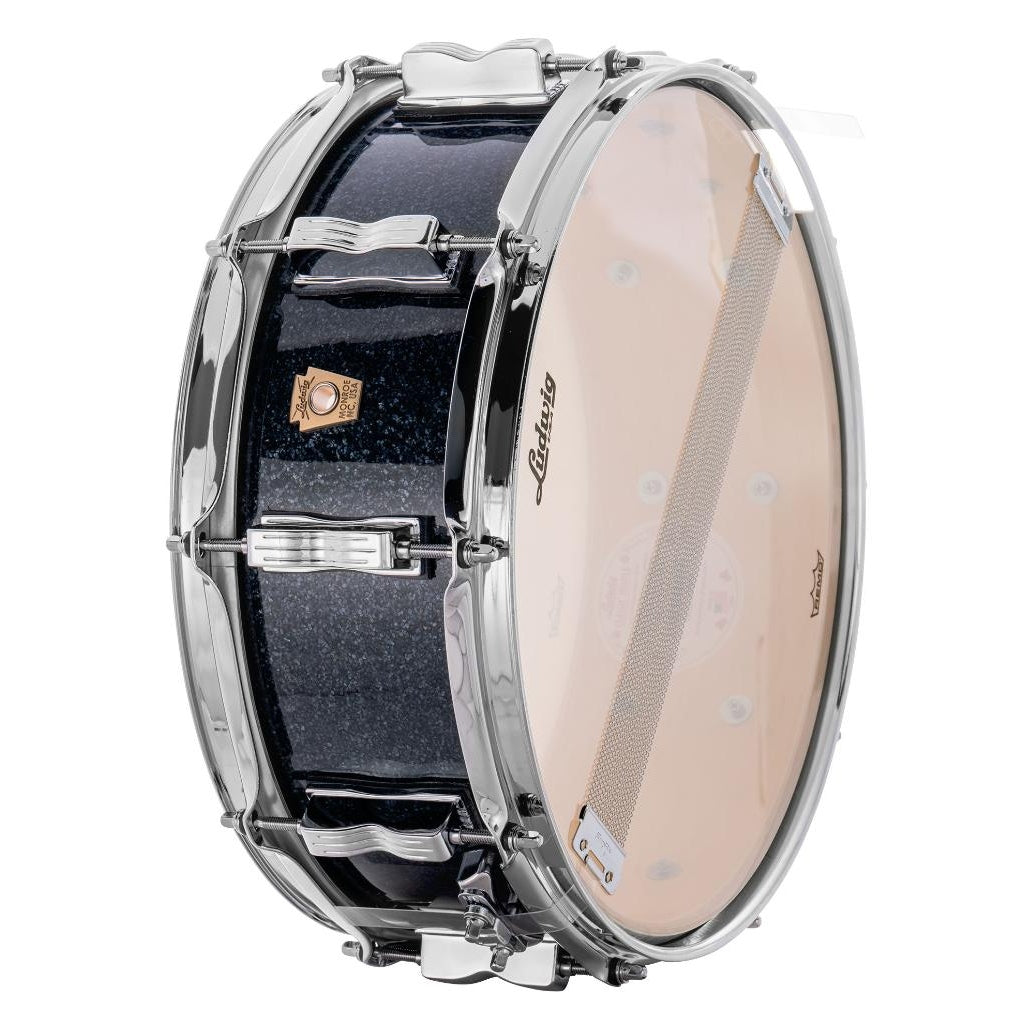 Ludwig Classic Maple Snare Drum 14x5 Hybrid Black Sparkle - Drum Center Of Portsmouth