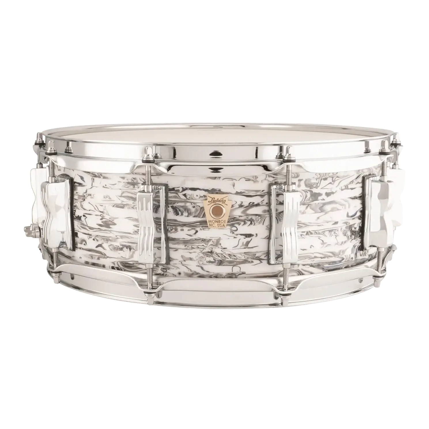 Ludwig Classic Maple Snare Drum 14x5 White Abalone - Drum Center Of Portsmouth
