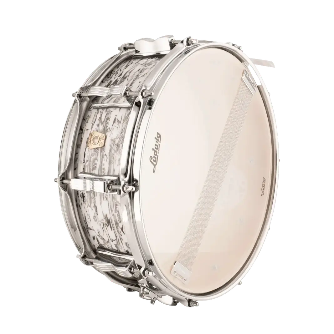 Ludwig Classic Maple Snare Drum 14x5 White Abalone - Drum Center Of Portsmouth