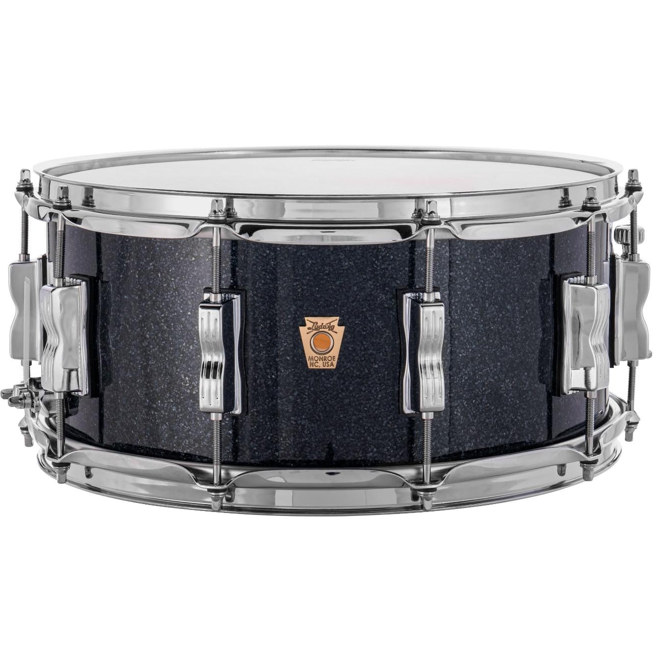 Ludwig Classic Maple Snare Drum 14x6.5 Hybrid Black Sparkle - Drum Center Of Portsmouth