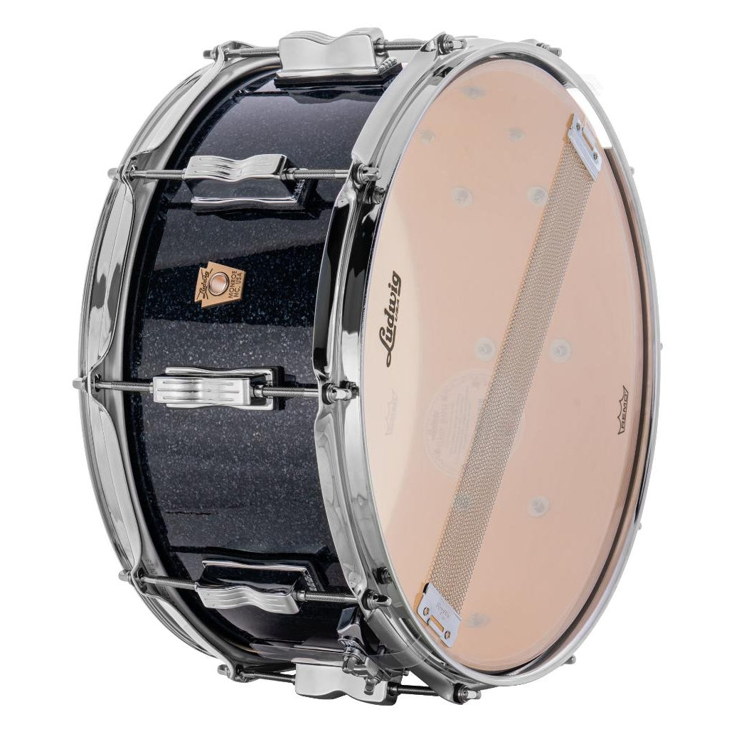 Ludwig Classic Maple Snare Drum 14x6.5 Hybrid Black Sparkle - Drum Center Of Portsmouth