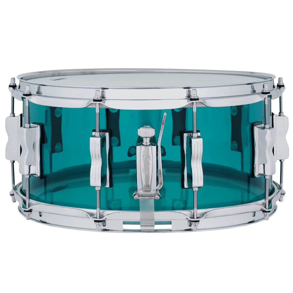 EMBARGOED - ACTIVATE OCT 1 - Ludwig Vistalite Snare Drum 14x6.5 Teal - Drum Center Of Portsmouth