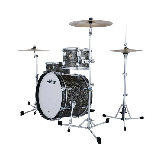 Ludwig Classic Maple 3pc Downbeat Drum Set Moss Green - Drum Center Of Portsmouth