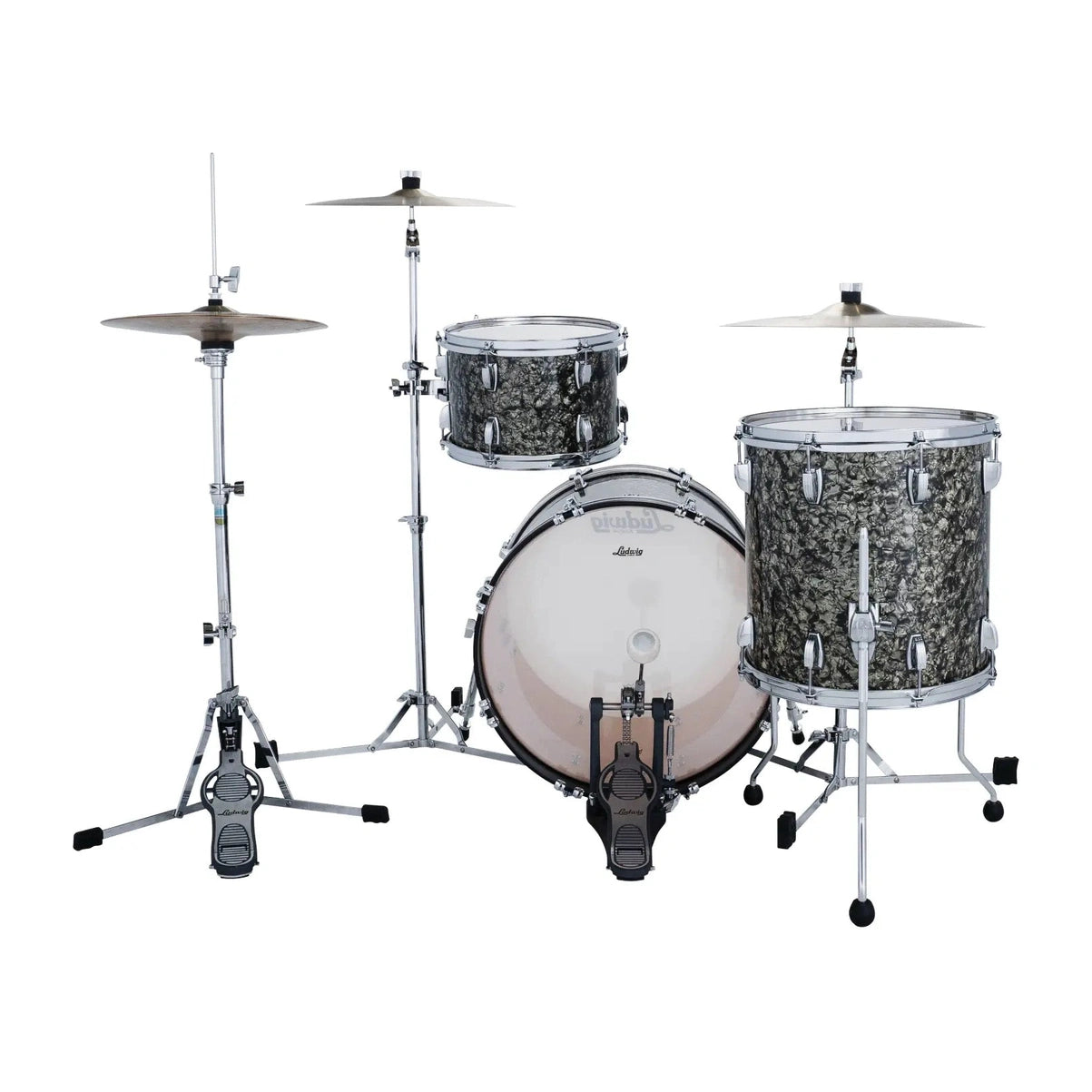 Ludwig Classic Maple 3pc Downbeat Drum Set Moss Green - Drum Center Of Portsmouth