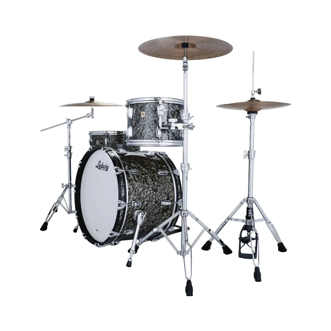 Ludwig Classic Maple 3pc Fab Drum Set Moss Green - Drum Center Of Portsmouth