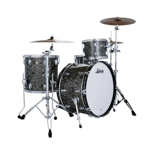 Ludwig Classic Maple 3pc Pro Beat Drum Set Moss Green - Drum Center Of Portsmouth