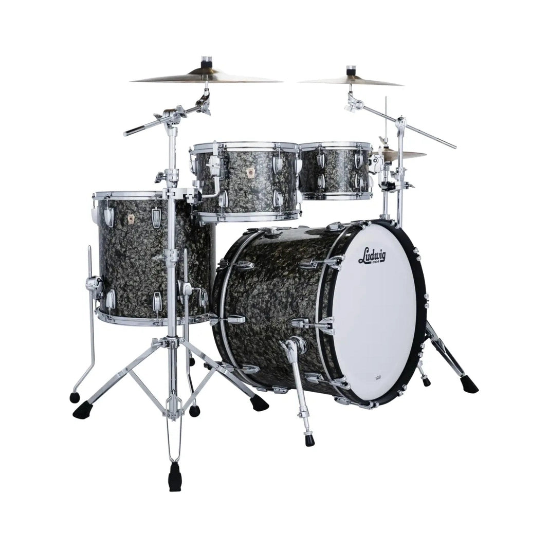 Ludwig Classic Maple 4pc Studio Drum Set Moss Green - Drum Center Of Portsmouth