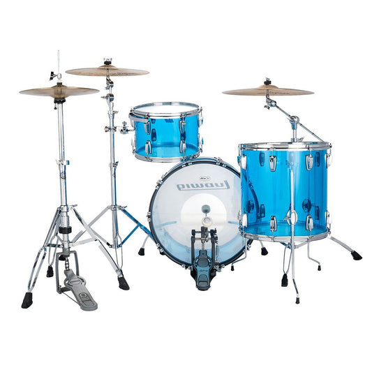 Ludwig Vistalite 3pc Drum Set Blue 22/13/16 - Drum Center Of Portsmouth