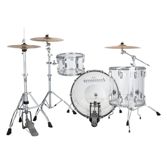 Ludwig Vistalite 3pc Drum Set Clear 24/13/16 - Drum Center Of Portsmouth