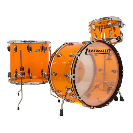 Ludwig Vistalite 3pc Drum Set Amber 24/13/16 - Drum Center Of Portsmouth