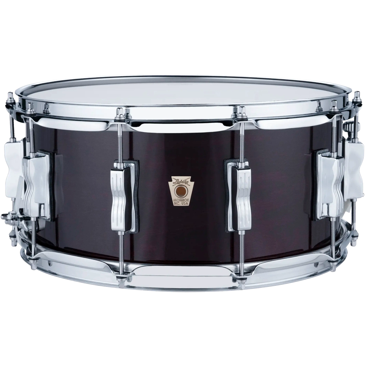 Ludwig Classic Maple Snare Drum 14x6.5 Mahogany Stain - Drum Center Of Portsmouth