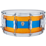 Ludwig Classic Maple Snare Drum 14x6.5 Gold/Blue/Gold Tri-Band - Drum Center Of Portsmouth