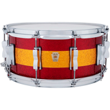 Ludwig Classic Maple Snare Drum 14x6.5 Red/Gold/Red Tri-Band - Drum Center Of Portsmouth