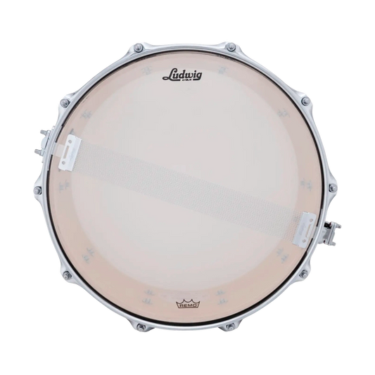 Ludwig Classic Maple Snare Drum 14x6.5 Red/Gold/Red Tri-Band - Drum Center Of Portsmouth